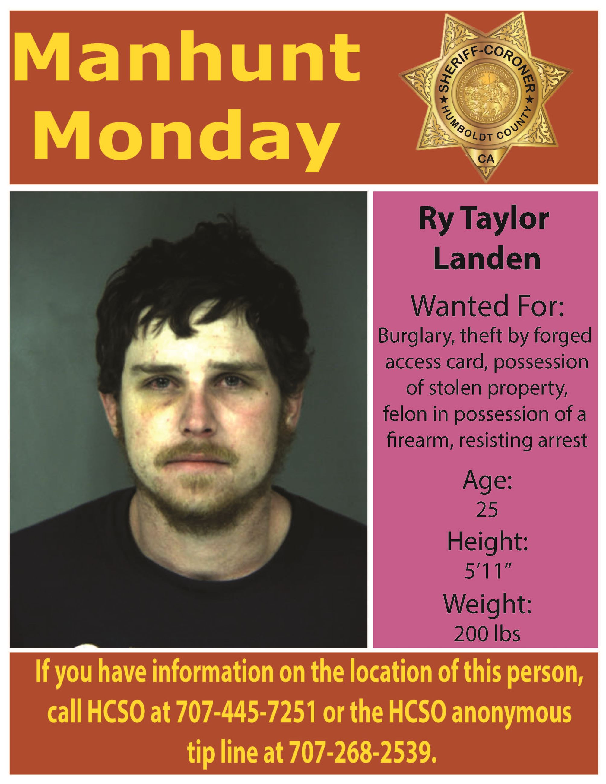 Manhunt Monday Ry Taylor Landen